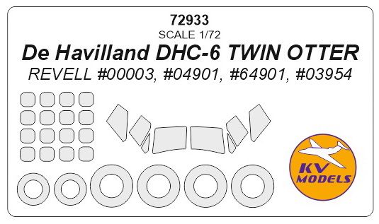 1:72 De Havilland DHC-6 TWIN OTTER (REVELL) + wheels masks