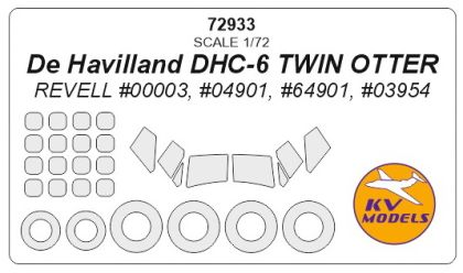 1:72 De Havilland DHC-6 TWIN OTTER (REVELL) + wheels masks