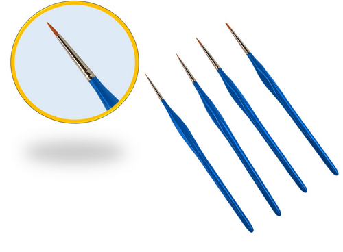 Painta Professional Brushes: Basic Set (4 pcs) Size 00, 1, 2, 3