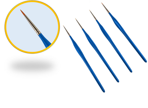 Painta Professional Brushes: Detail Set (4 pcs)