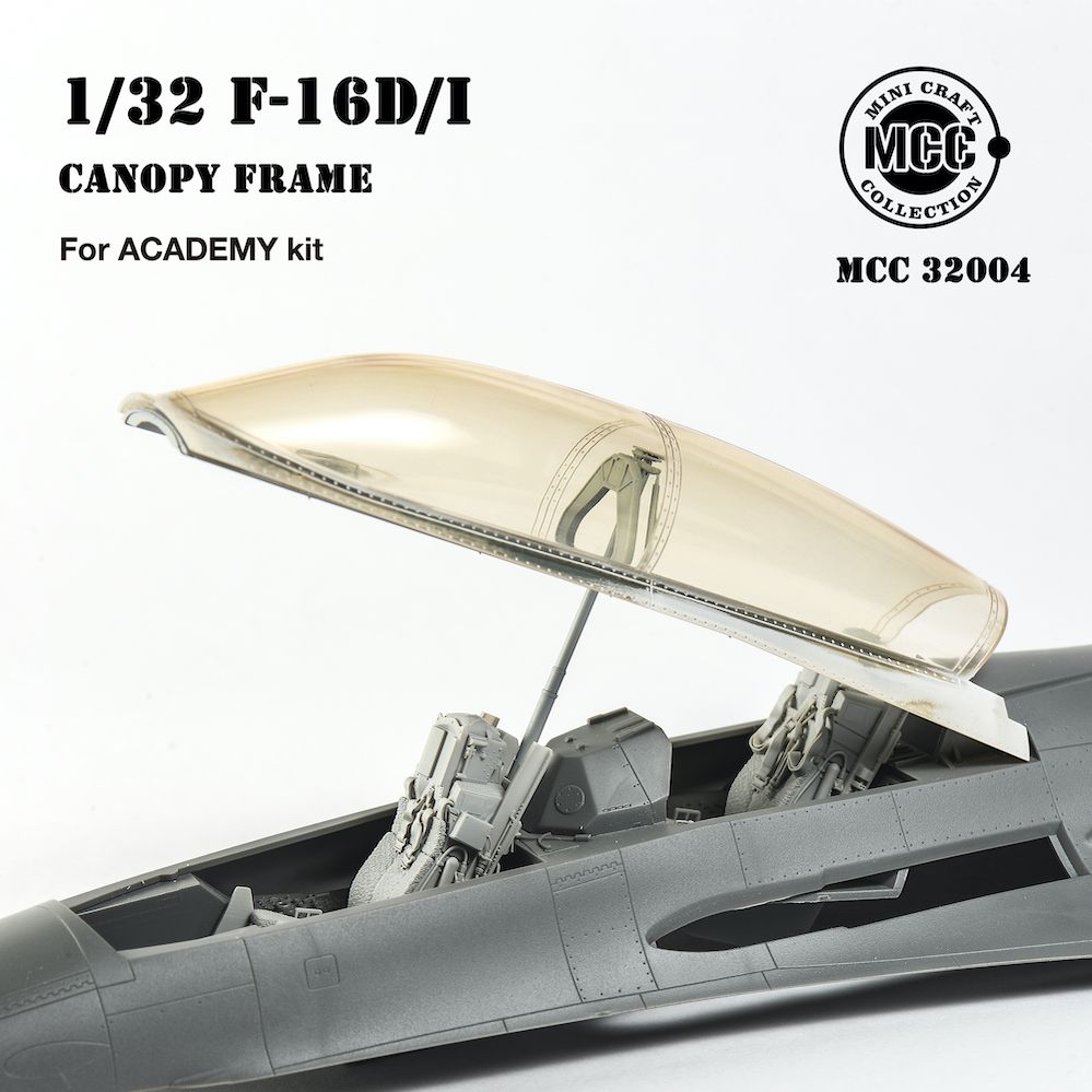 1:32 F-16 two seat canopy frame Mini Craft Collection (Academy)