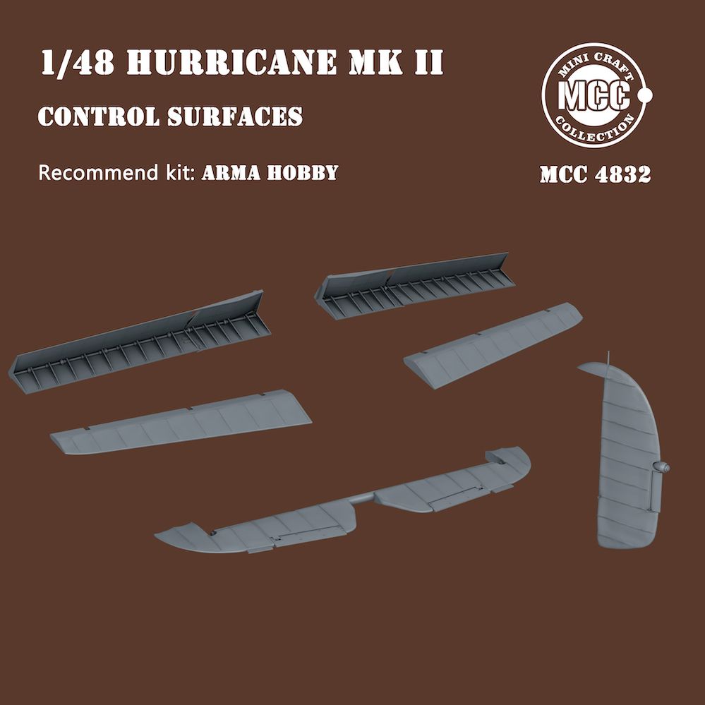1:48 Hurricane Mk.II Control Surfaces (Arma Hobby)
