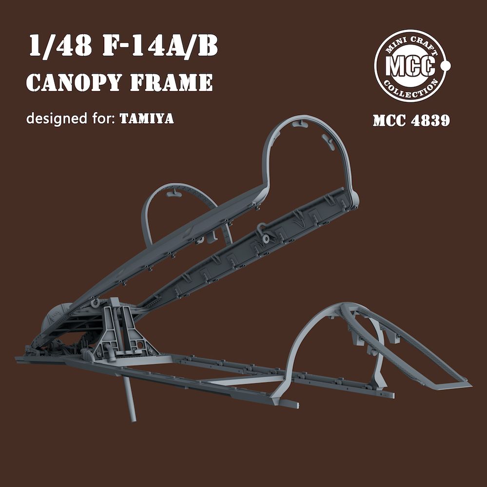 1:48 F-14A/B canopy frame (Tamiya)