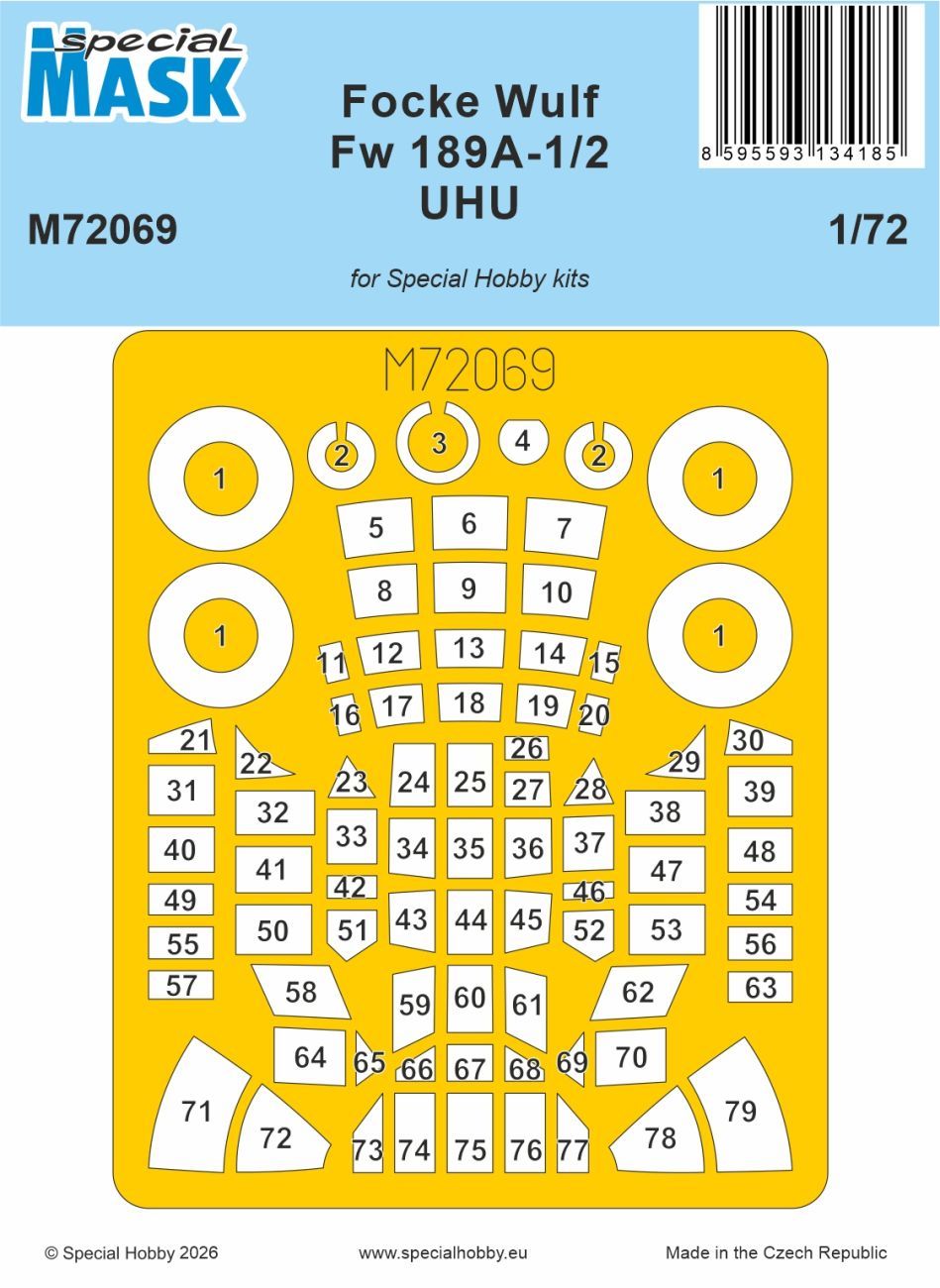 1:72 Focke Wulf Fw 189A-1/2 UHU MASK