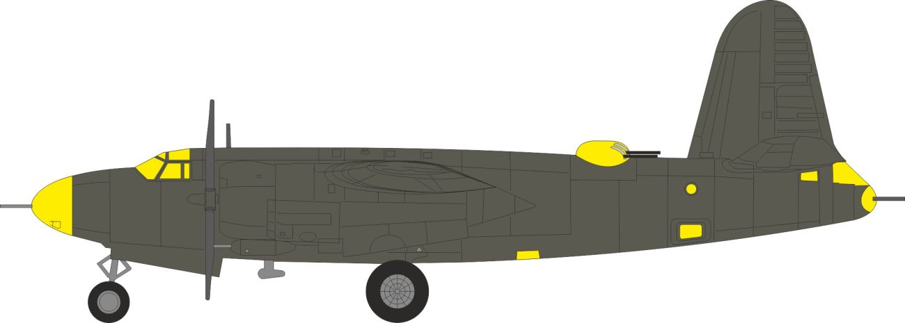 1:48 B-26 C-45 Marauder - Mask Set (for ICM Kits)