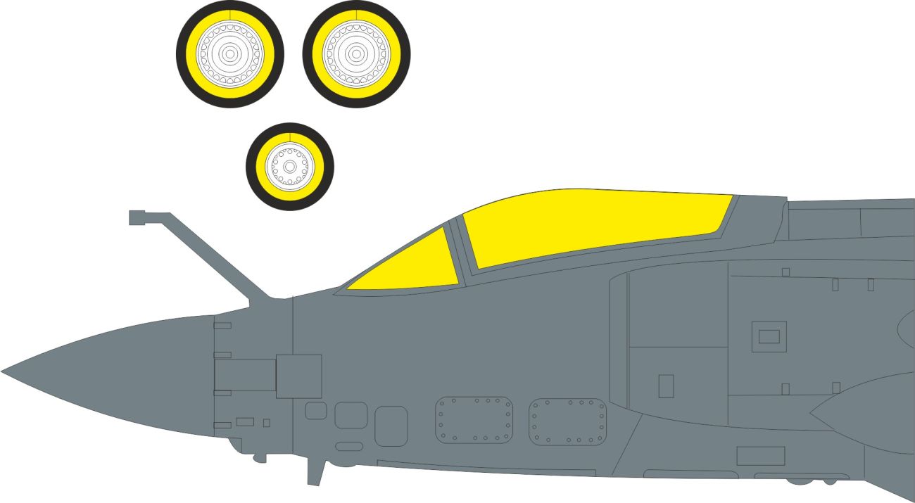 1:48 Blackburn Buccaneer S.2D - TFace Mask Set (for Trumpeter Kits)