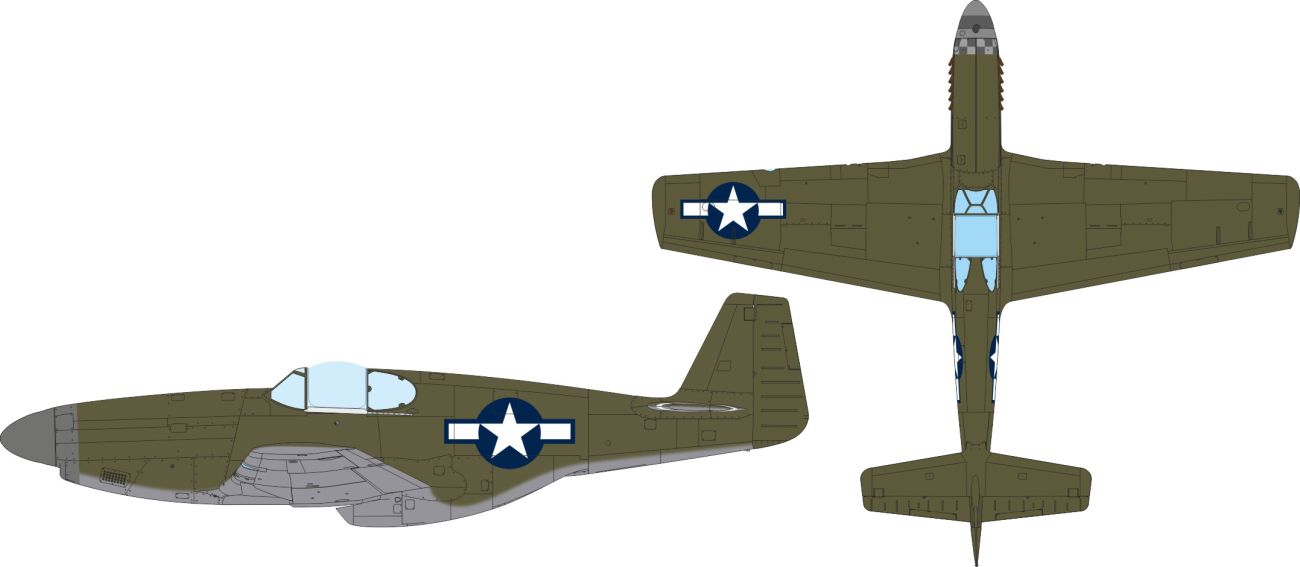 1:32 P-51 B Mustang - US National Insignia (for Eduard Kits)
