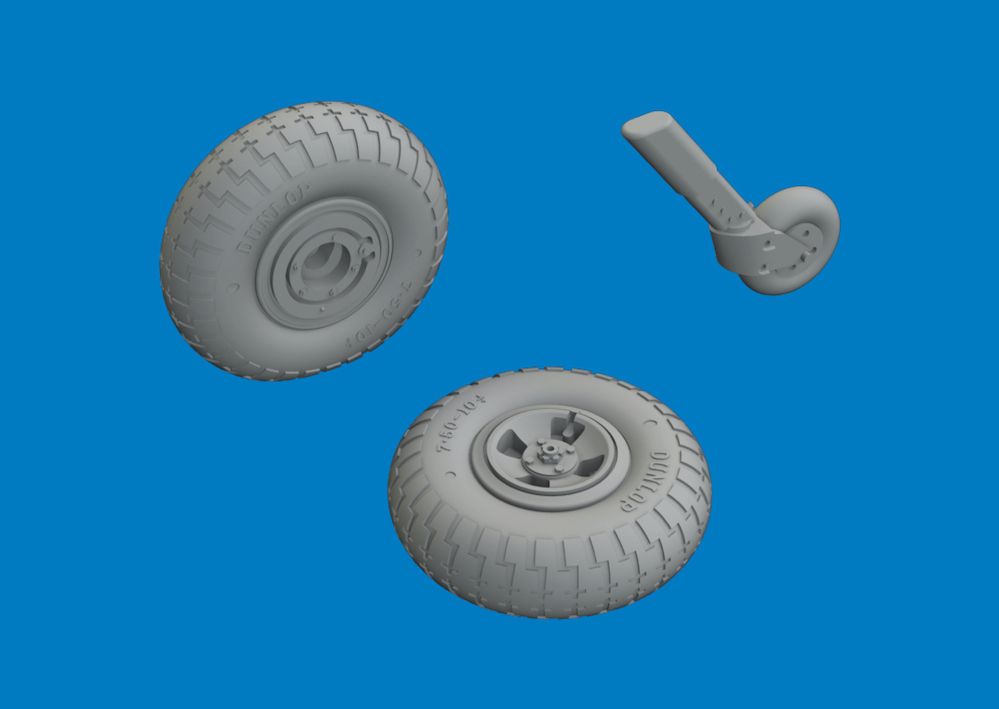 1:48 Spitfire Mk.IX - Wheels Set (for Airfix Kits)