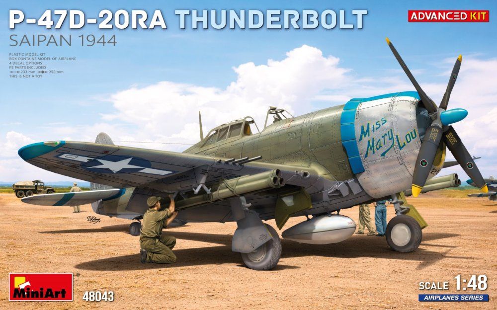 1:48 Republic P-47D-20RA Thunderbolt, Saipan 1944 (Advanced Kit)