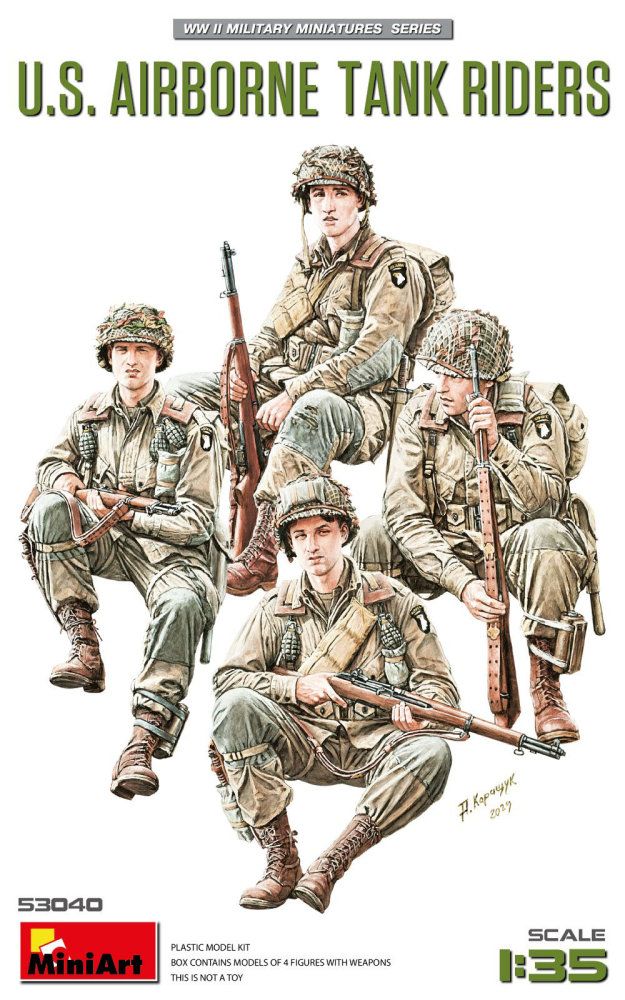 1:35 U.S. Airborne Tank Riders (4 fig.)