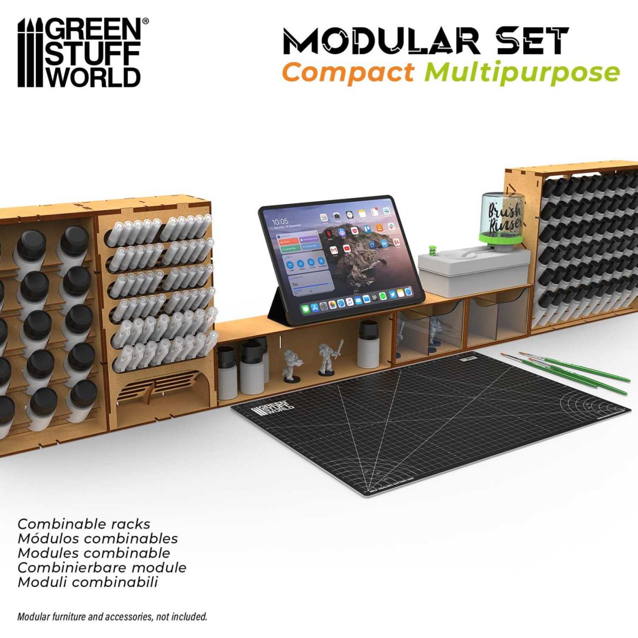 Compact multi-purpose horizontal organizer
