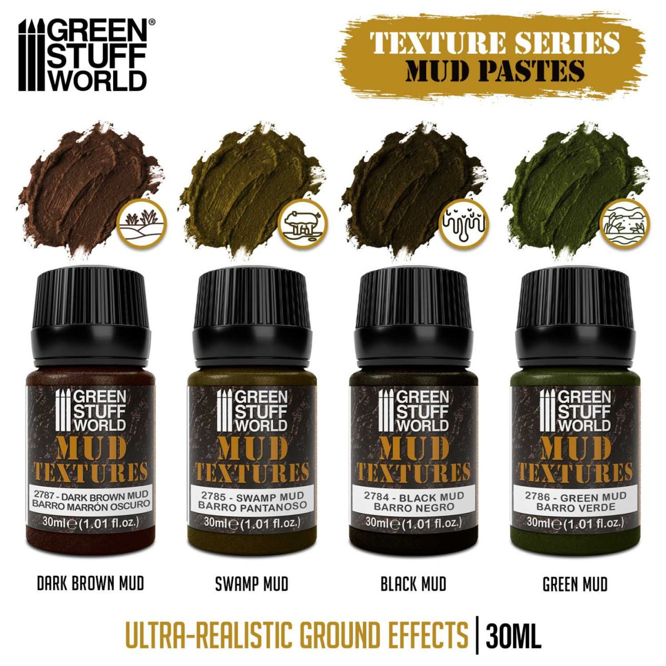 Mud textures set 30ml