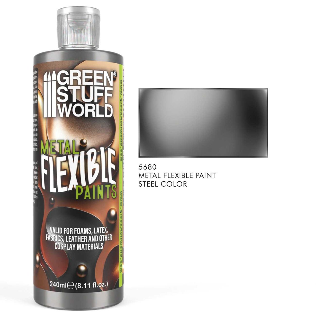 Flexible Metallic Steel Paint 240ml