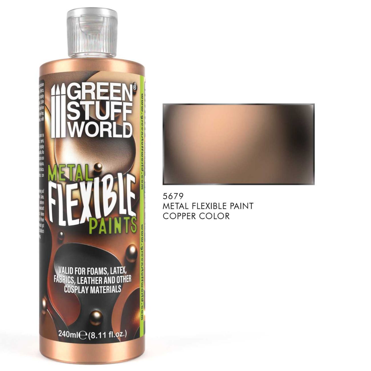 Flexible Metallic Copper Paint 240ml