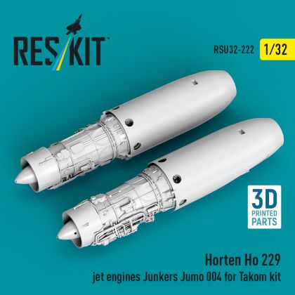 1:32 Horten Ho 229 jet engines Junkers Jumo 004 (2 pcs) for Takom kit