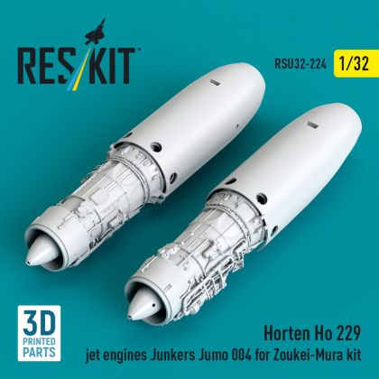 1:32 Horten Ho 229 jet engines Junkers Jumo 004 (2 pcs) for Zoukei-Mura kit