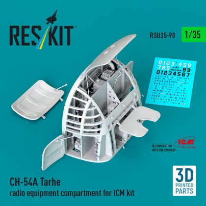 1:35 CH-54A Tarhe radio equipment compartment for ICM kit