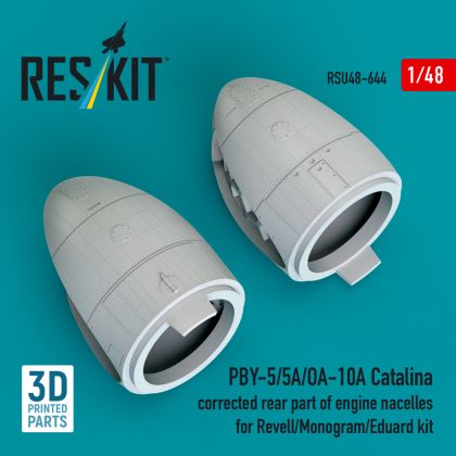 1:48 PBY-5/5A/OA-10A Catalina corrected rear part of engine nacelles for Revell/Monogram/Eduard kit