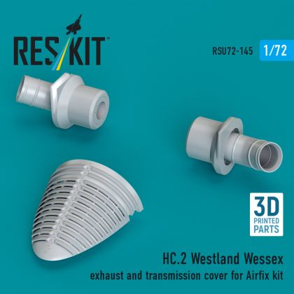 1:72 HC.2 Westland Wessex exhaust and transmission cover for Airfix kit