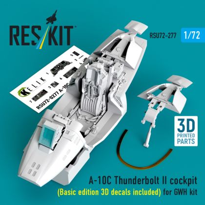 1:72 A-10C Thunderbolt II cockpit (Basic edition 3D decals included) for GWH kit