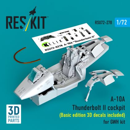 1:72 A-10A Thunderbolt II cockpit (Basic edition 3D decals included) for GWH kit