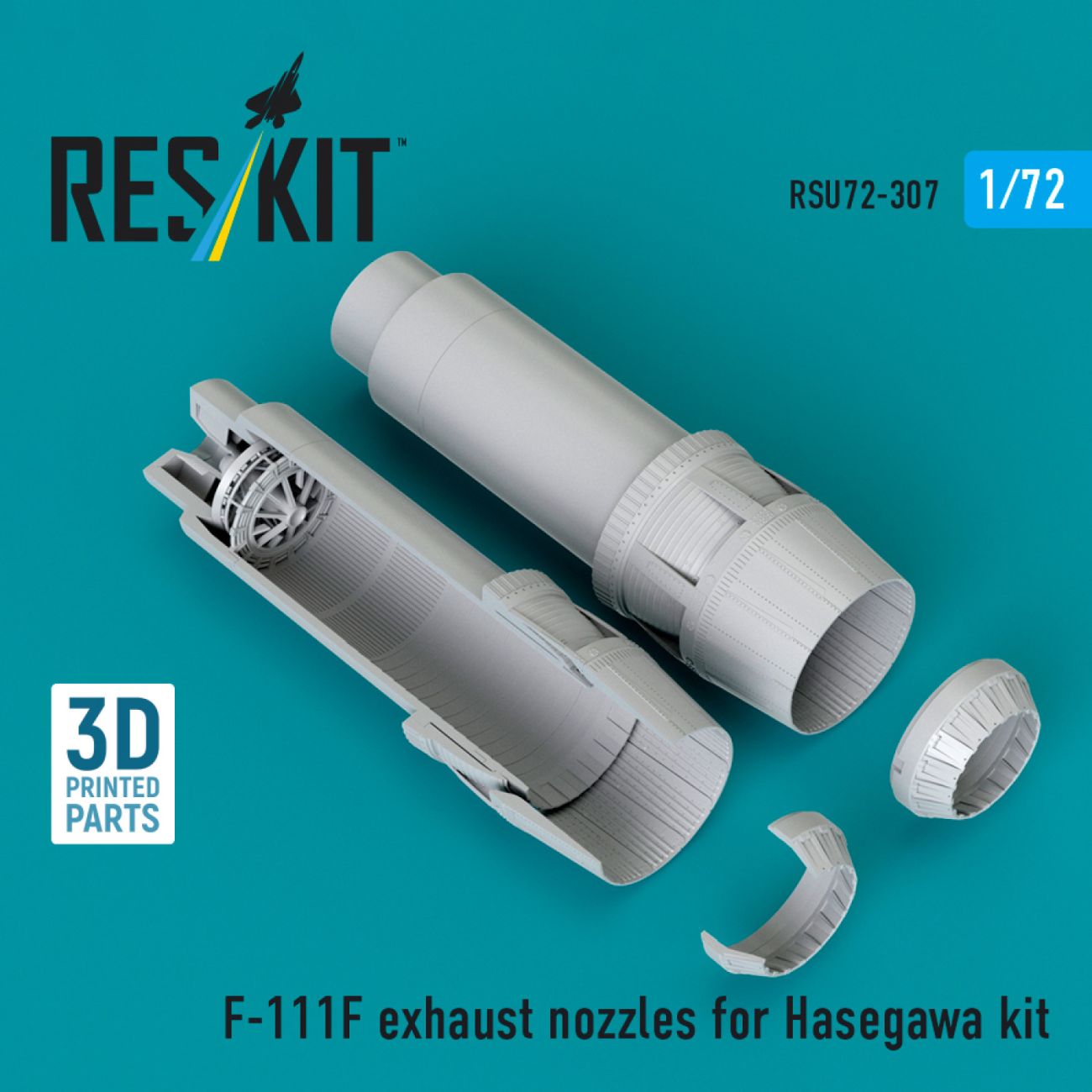 1:72 F-111F exhaust nozzles for Hasegawa kit