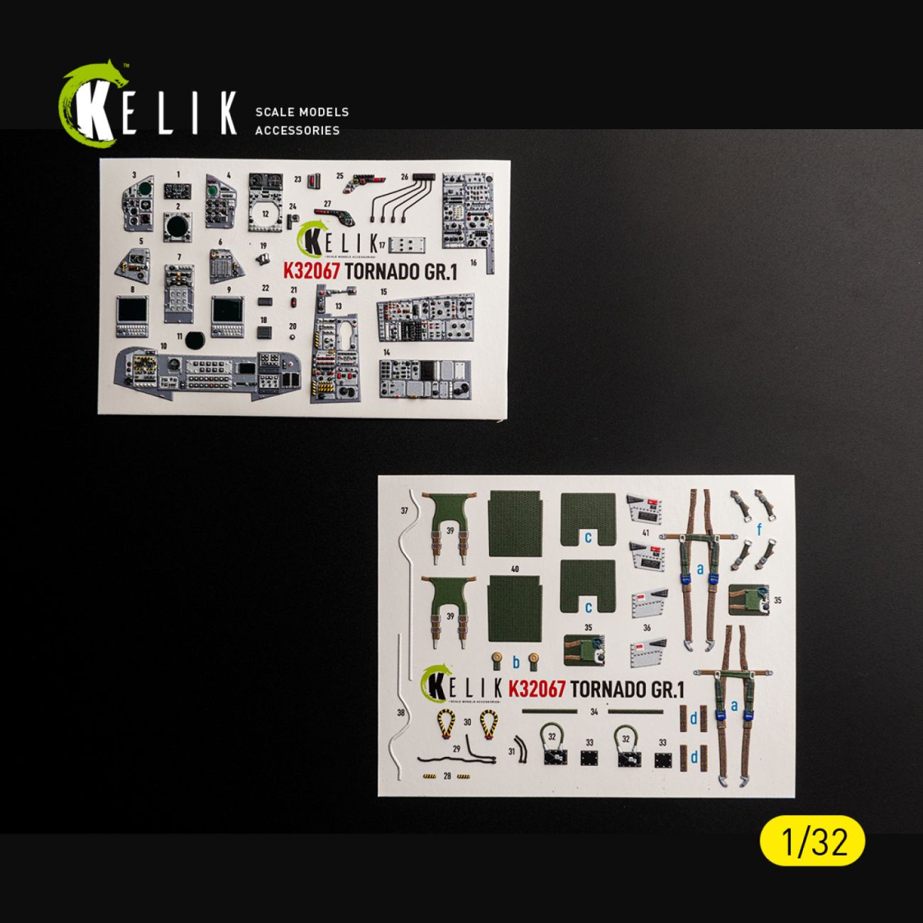1:32 TORNADO GR.1 - interior 3D decals for Revell kit