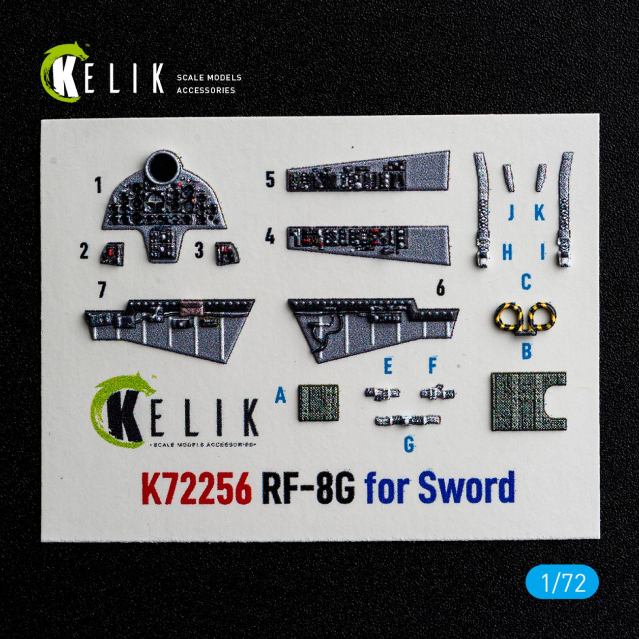 1:72 RF-8G - interior 3D decals for Sword kit