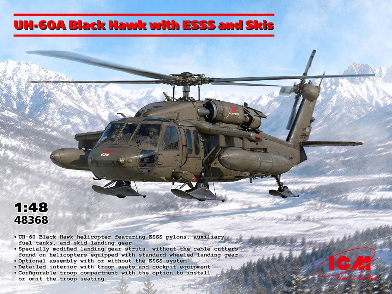 1:48 UH-60A Black Hawk with ESSS and Skis