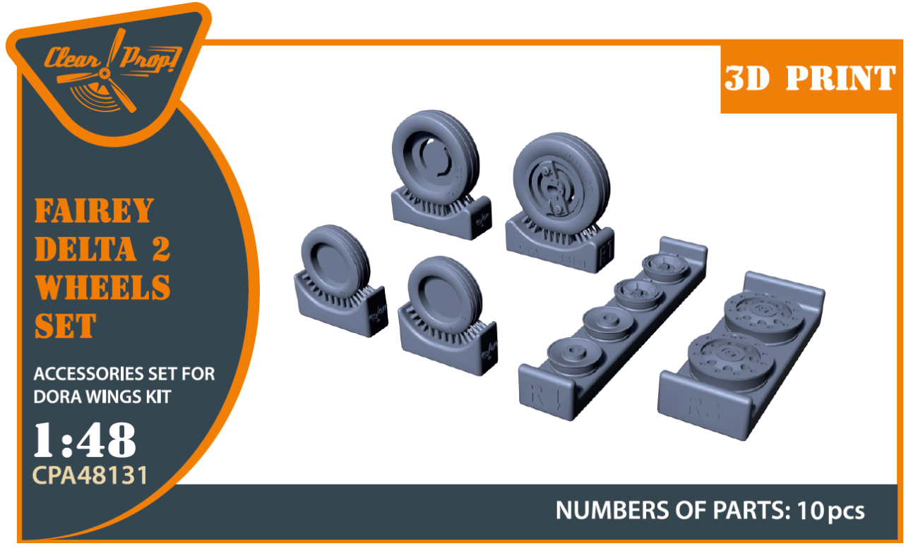 1:48 Fairey Delta 2 Wheels set
