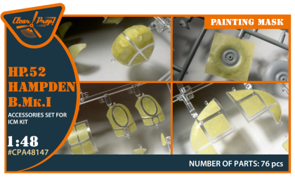1:48 HP.52 Hampden B.Mk.I painting mask