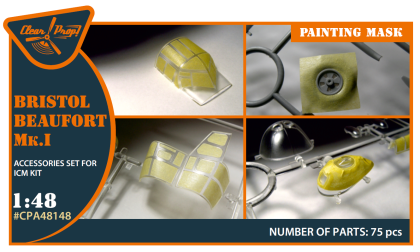 1:48 Bristol Beaufort Mk.IA painting mask