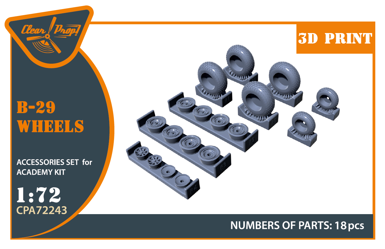 1:72 B-29 Wheels set (weighted)