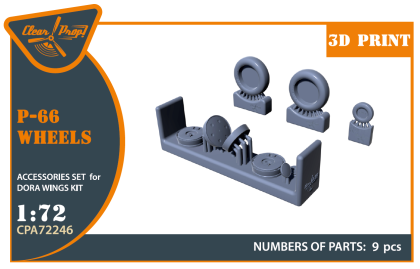 1:72 Vultee Vanguard P-66/Mk.1/J10 Wheels set