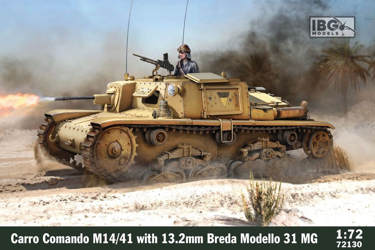 1:72 Carro Comando M14/41 with 13.2 mm Breda Modello 31 MG
