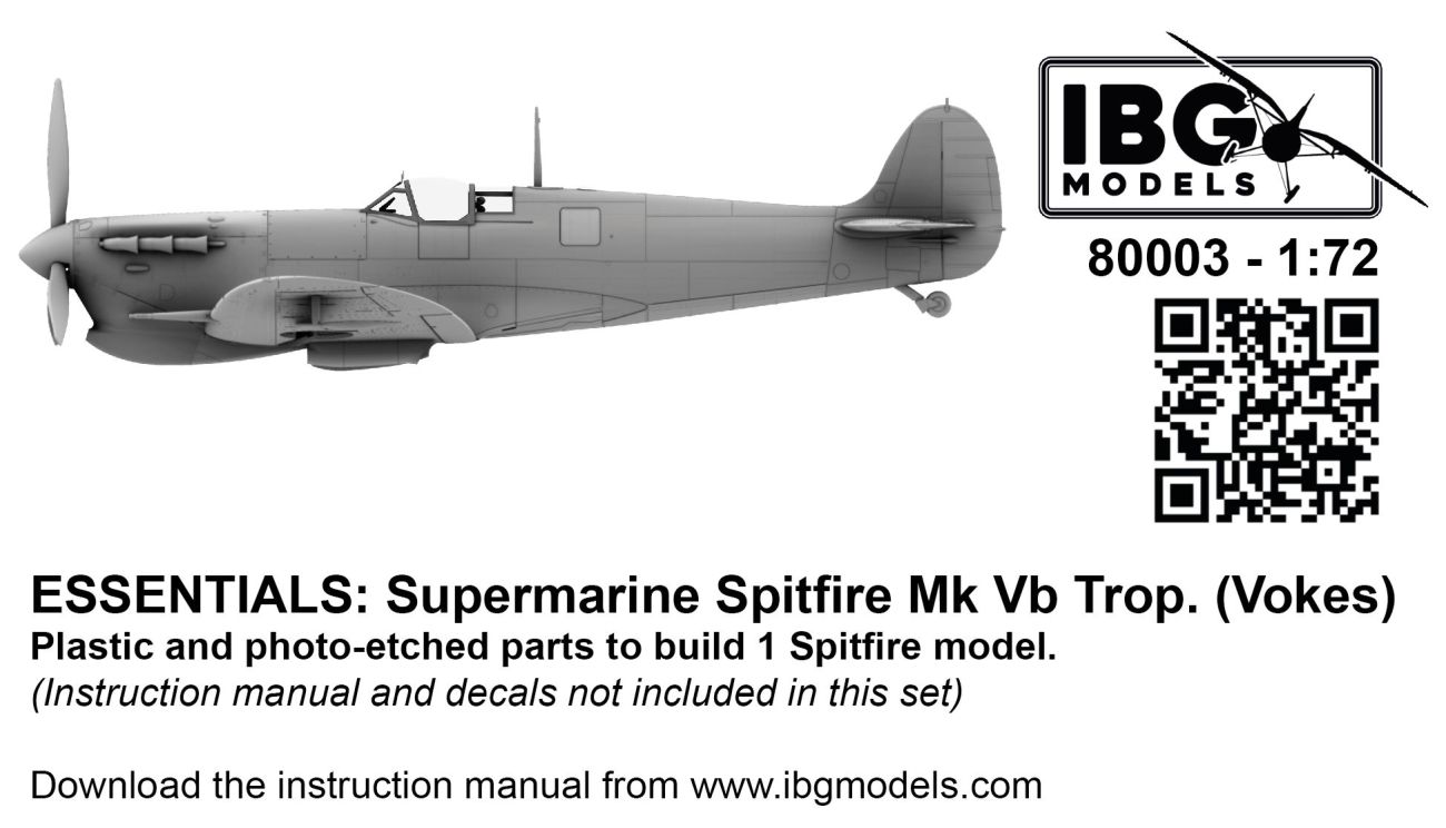 1:72 ESSENTIALS: Supermarine Spitfire Mk.Vb Trop. (Vokes)