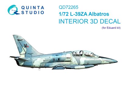 1:72 L-39ZA Albatros 3D-Printed & coloured Interior on decal paper (Eduard)