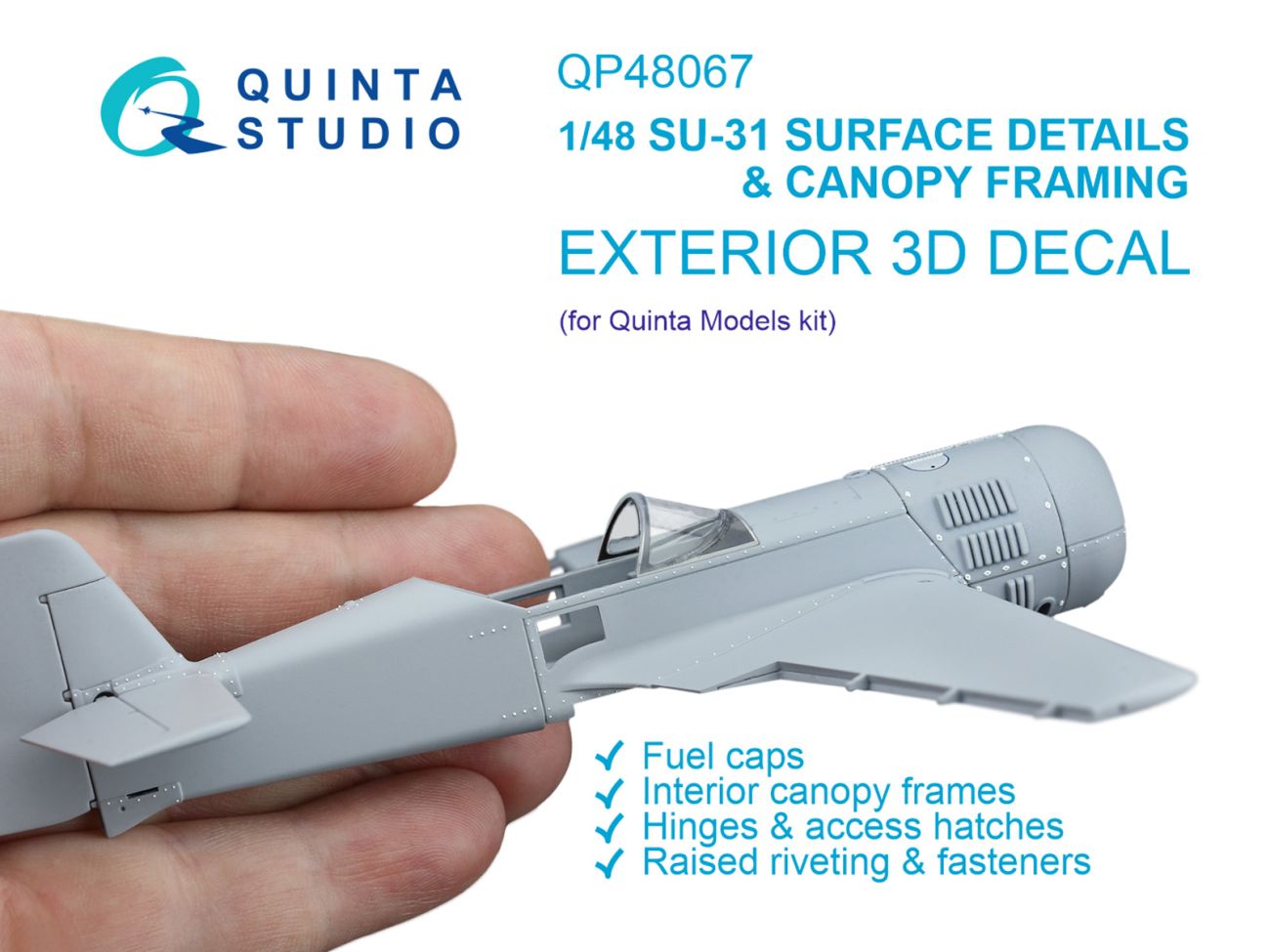 1:48 Su-31 Surface Details & Canopy Framing (Quinta Models)