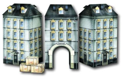 H0 Cardboard houses -gate house