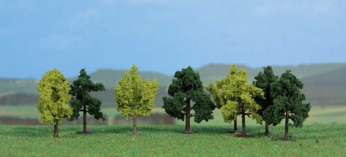 Leafy Trees 4 cm / 8 pc