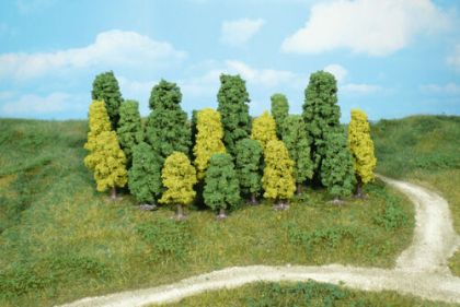 Leafy Trees 4-8 cm / 20 pc