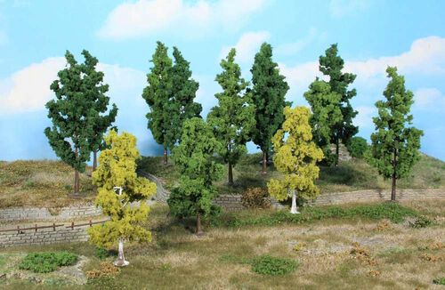 Leafy Trees 11 - 14 cm (27 pcs)