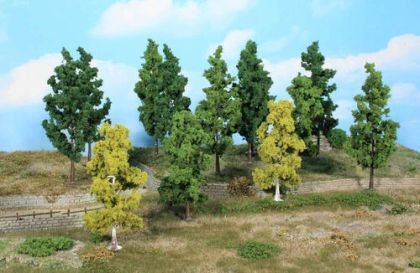 Leafy Trees 11 - 14 cm (27 pcs)