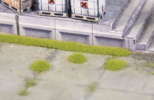 Light Green Grass Tufts and Strips