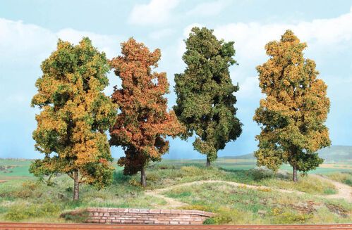Autumnal Trees 18 cm (4 pcs)