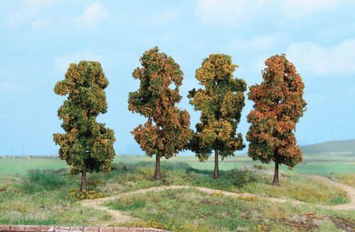 Autumnal Trees 11 cm (4 pcs)