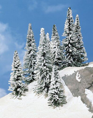 Snowy Firs 7 - 12 cm (8 pcs)