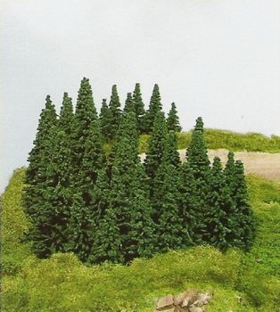 100 stick in spruces, 5 - 14 cm