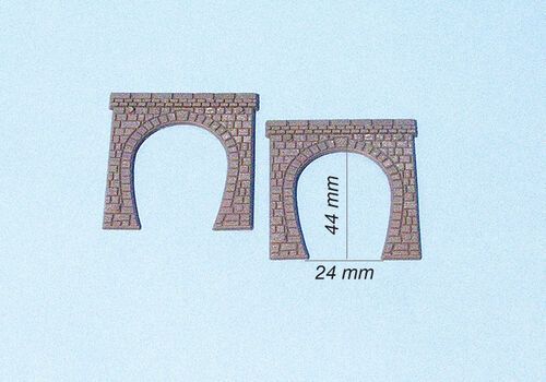 Tunnel portals single track N, 2 pieces