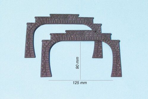 Double-Track Tunnel Mouth H0 / 2 pc